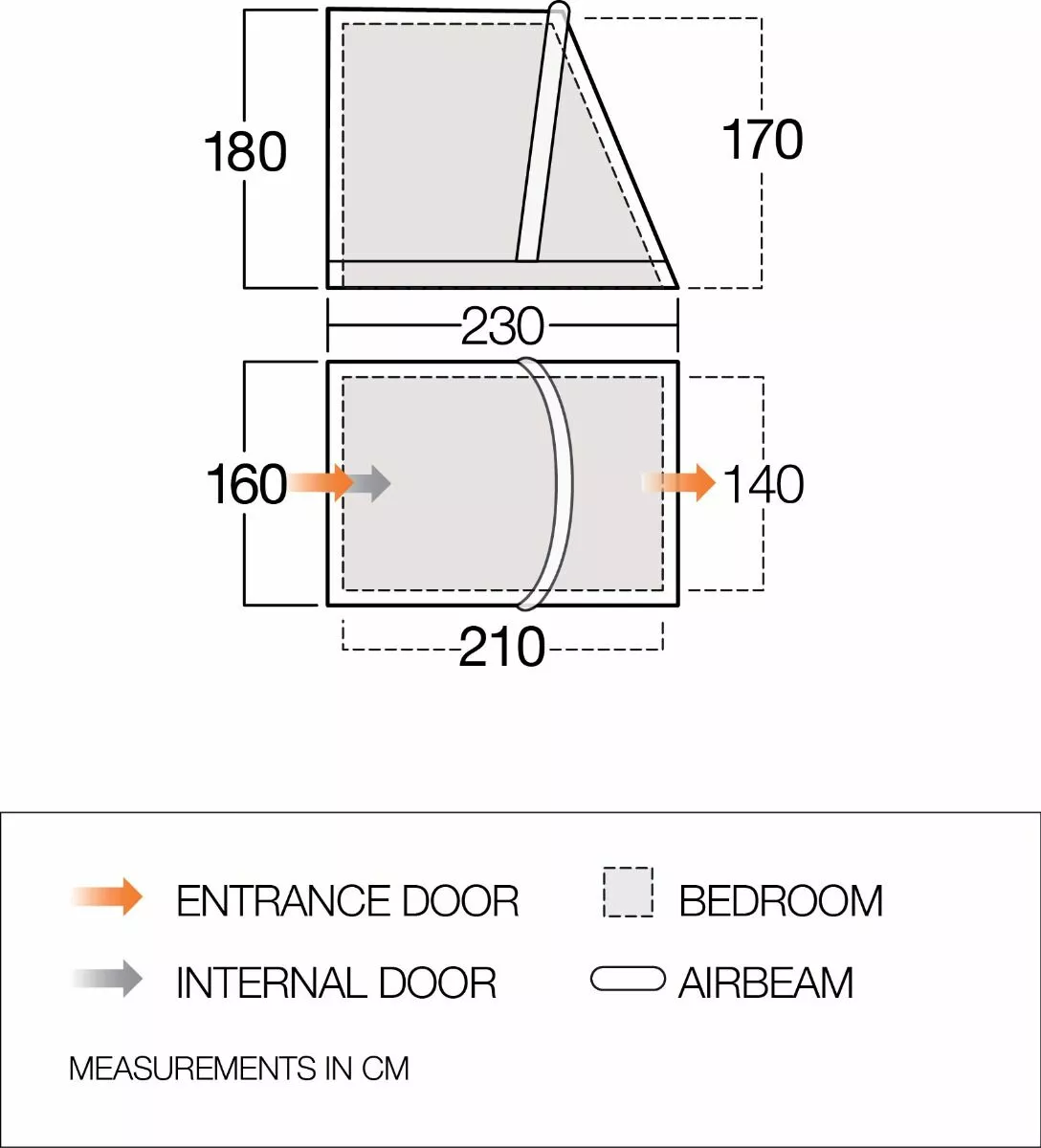 Vango Airbeam Vango Tall Annex Elements ProShield (Balletto And Tuscany) 5 Vango Airbeam Vango Tall Annex Elements ProShield (Balletto And Tuscany) - Image 3
