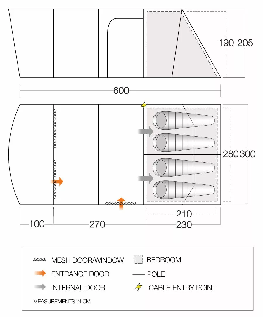 Vango Aether Poled 450XL Tent (2022) 5 Vango Aether Poled 450XL Tent (2022) - Image 3
