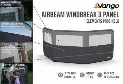 Vango Airbeam Windbreak 3 Panel (Elements Proshield) 7 Vango Airbeam Windbreak 3 Panel (Elements Proshield) -Tentify Sales Shop airbeam windbreak 3 panel elements proshield high res
