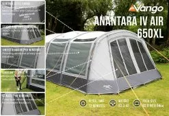 Vango Airbeam Vango Anantara IV 650xl Air Tent (2023) 16 Vango Airbeam Vango Anantara IV 650xl Air Tent (2023) -Tentify Sales Shop anantara iv air 650xl low res2