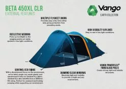 Vango Beta 450xl CLR Tent (2023) -Tentify Sales Shop beta 450xl clr lr