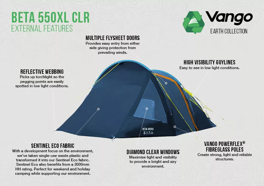 Vango Beta CLR 550xl Tent (2023) 5 Vango Beta CLR 550xl Tent (2023) - Image 3