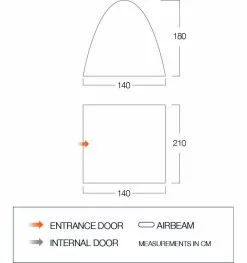 Vango Free-Standing Inner Tent (Midnight) (BR003) 5 Vango Free-Standing Inner Tent (Midnight) (BR003) -Tentify Sales Shop br003