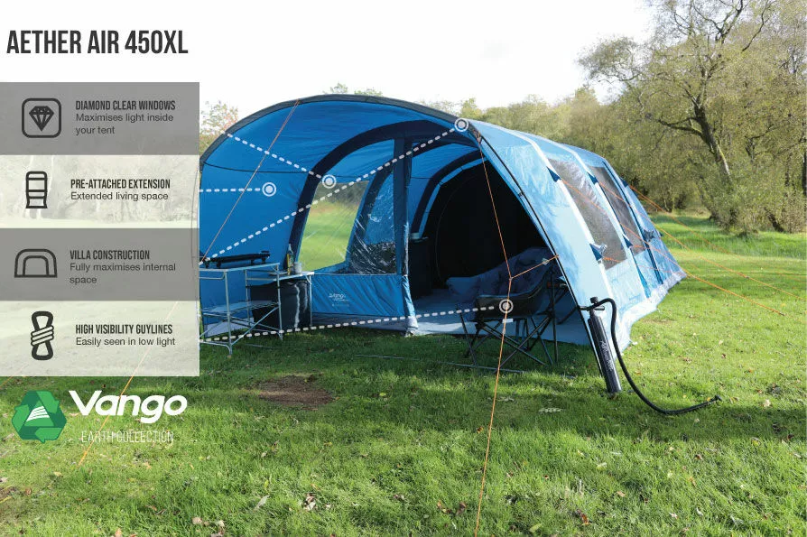 Vango Airbeam Vango Aether Air 450XL Tent (2022) 5 Vango Airbeam Vango Aether Air 450XL Tent (2022) - Image 3