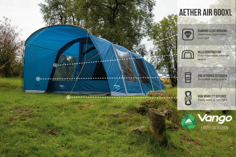 Vango Airbeam Vango Aether Air 600XL Tent (2022) 5 Vango Airbeam Vango Aether Air 600XL Tent (2022) - Image 3