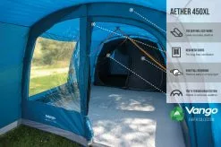 Vango Aether Poled 450XL Tent (2022) 15 Vango Aether Poled 450XL Tent (2022) -Tentify Sales Shop earth collection poled infographics call outs5