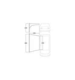 Vango AirBeam Sky Canopy 2.5m 8 Vango AirBeam Sky Canopy 2.5m -Tentify Sales Shop floorplan 25 2