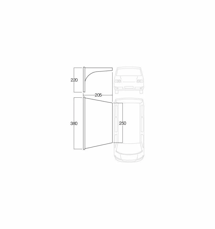 Vango AirBeam Sky Canopy 2.5m 5 Vango AirBeam Sky Canopy 2.5m - Image 3