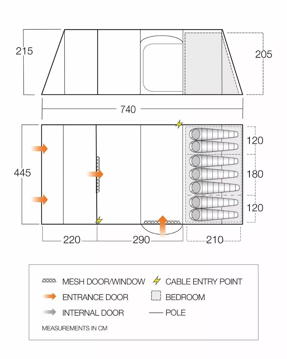 Vango Lismore 700DLX Poled Tent Package (2023) 4 Vango Lismore 700DLX Poled Tent Package (2023) - Image 2
