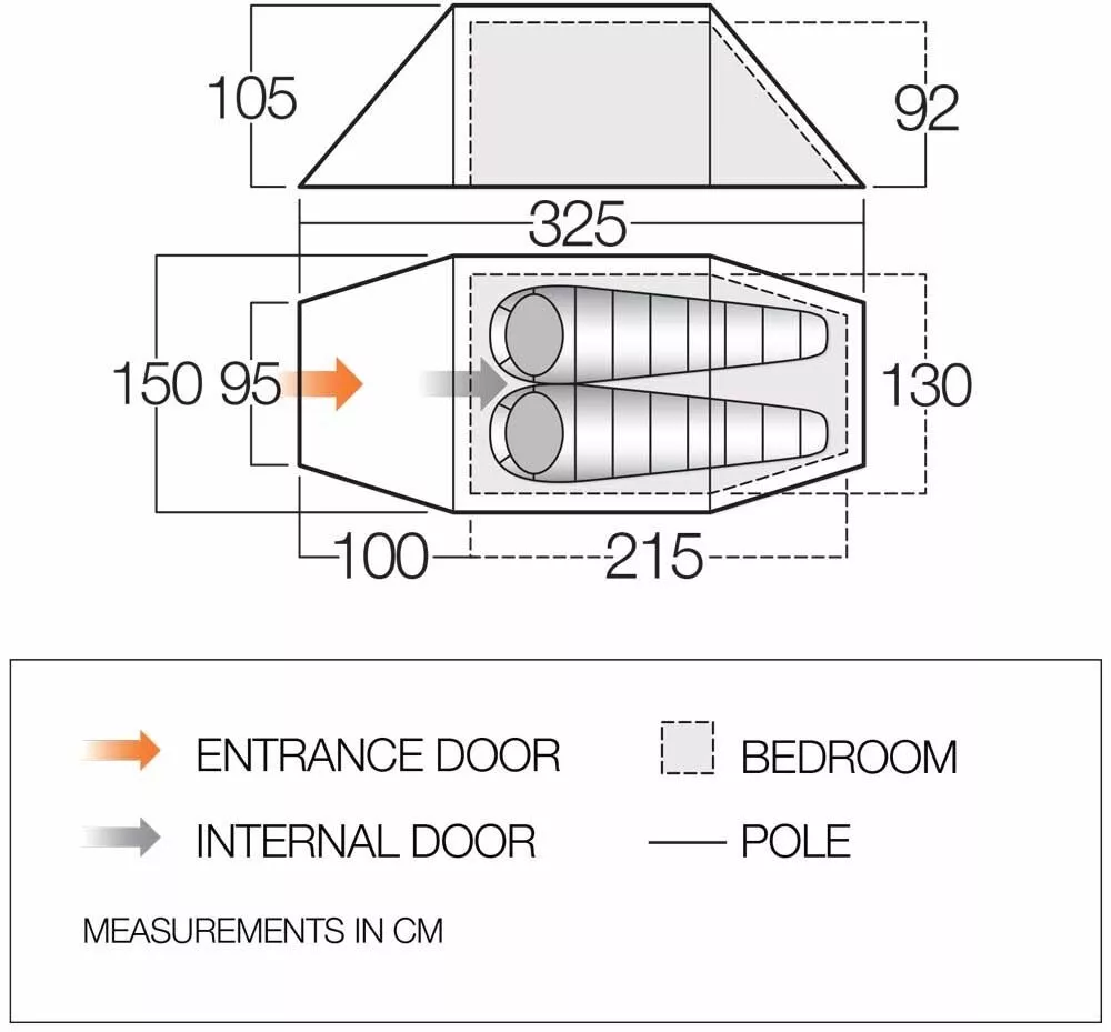 Vango Scafell 200 Tent (2022) 4 Vango Scafell 200 Tent (2022) - Image 2