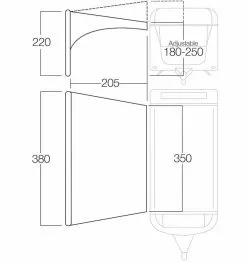 Vango AirBeam Sky Canopy 3.5m 8 Vango AirBeam Sky Canopy 3.5m -Tentify Sales Shop floorplan35 2