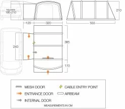 Vango Airbeam Vango Galli CC Air Low Awning (2023) -Tentify Sales Shop galli cc air low floorplan lowres