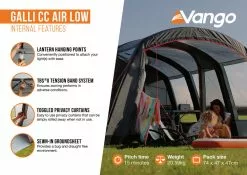 Vango Airbeam Vango Galli CC Air Low Awning (2023) -Tentify Sales Shop galli cc air low2 1