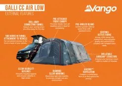 Vango Airbeam Vango Galli CC Air Low Awning (2023) -Tentify Sales Shop galli cc air low 1