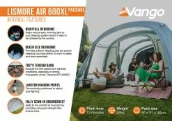 Vango Airbeam Vango Lismore Air 600XL Tent Package (2023) -Tentify Sales Shop lismore air 600xl package2 1