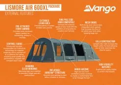 Vango Airbeam Vango Lismore Air 600XL Tent Package (2023) -Tentify Sales Shop lismore air 600xl package 1