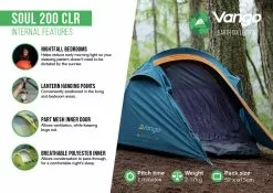 Vango Soul 200 CLR Tent -Tentify Sales Shop soul 200 clr infographic lr2