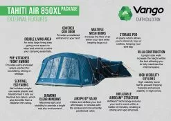 Vango Airbeam Vango Tahiti 850XL Air Tent (2023) 19 Vango Airbeam Vango Tahiti 850XL Air Tent (2023) -Tentify Sales Shop tahiti air 850xl package