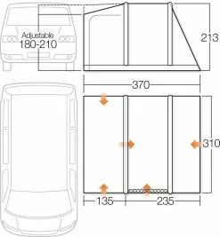 Vango Airbeam Vango Kela V Low AirAway Awning (2022) 19 Vango Airbeam Vango Kela V Low AirAway Awning (2022) -Tentify Sales Shop vango 2018 awnings floorplan kela iii low