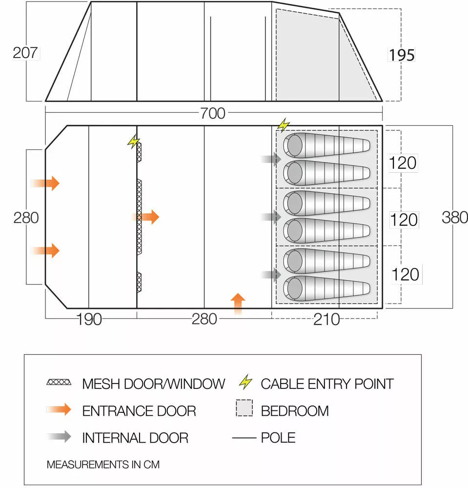 Vango Stargrove II 600xl Poled Tent (2022) 4 Vango Stargrove II 600xl Poled Tent (2022) - Image 2
